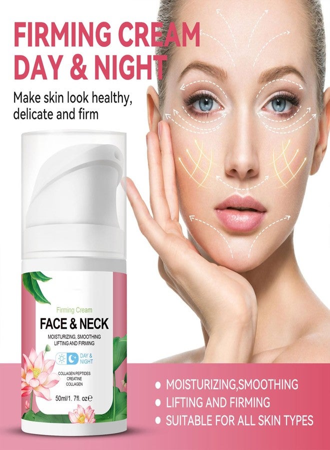 gcdat Face and Neck Firming Moisturizer，Face Firming Cream with Lotus Extract， Collagen Peptides, Creatine and Collagen for Loose Skin，Day & Night Hydrating Moisturizer for Women and Men， 1.7 Fl. Oz - Image 3